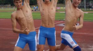 Track Boys Hanging Out