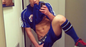 Pre-Game Abs Selfie